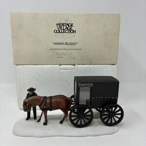 Dept 56 Heritage Village Collection Amish Buggy with box #59498